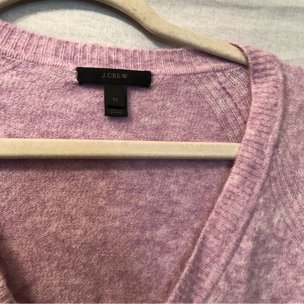 J. Crew Supersoft Yarn V Neck Sweater Size Medium - Picture 4 of 7